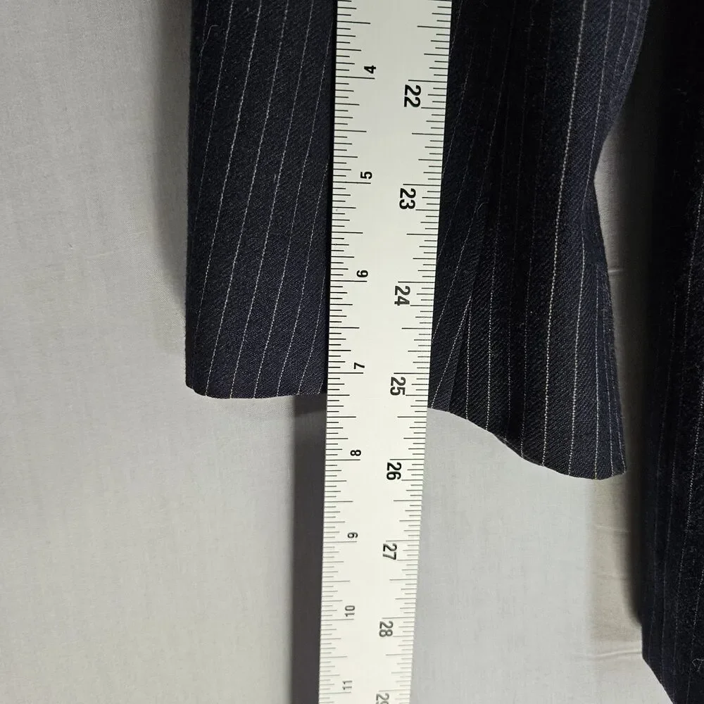 VTG 80s Brooks Brothers Suit Jacket Blazer Mens 42L Pinstripe Navy USA Union